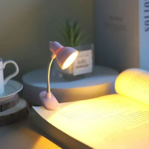 lâmpada de leitura portátil com clipe