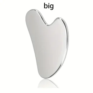 massageador facial gua sha aço inoxidável