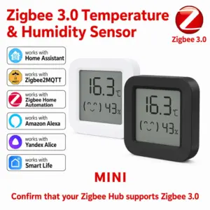 sensor temperatura umidade zigbee 3.0