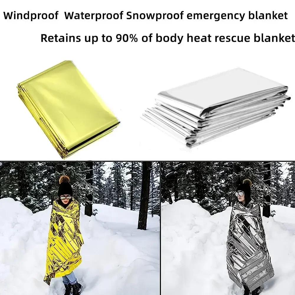 Poncho Térmico de Emergência Leve Dobrável - Imagem 5
