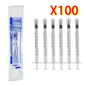 seringa luer lock estéril 1ml