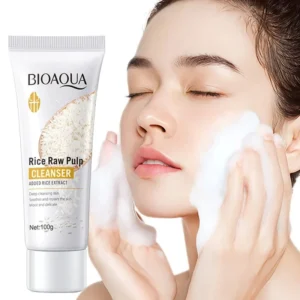 limpador facial espuma polpa de arroz
