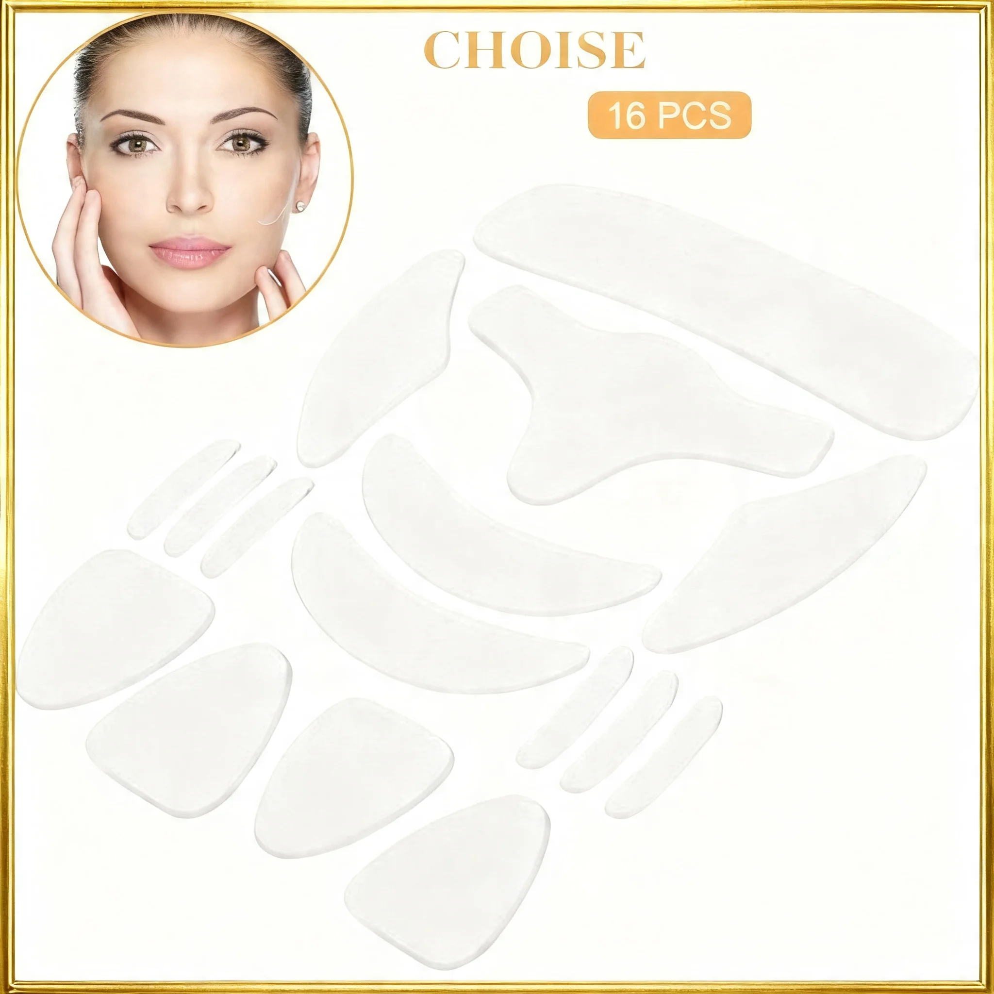 adesivos de silicone reutilizáveis para face