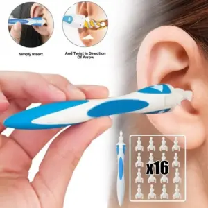 limpador de ouvido espiral silicone
