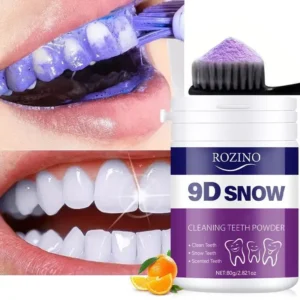 pó dental clareador roxo