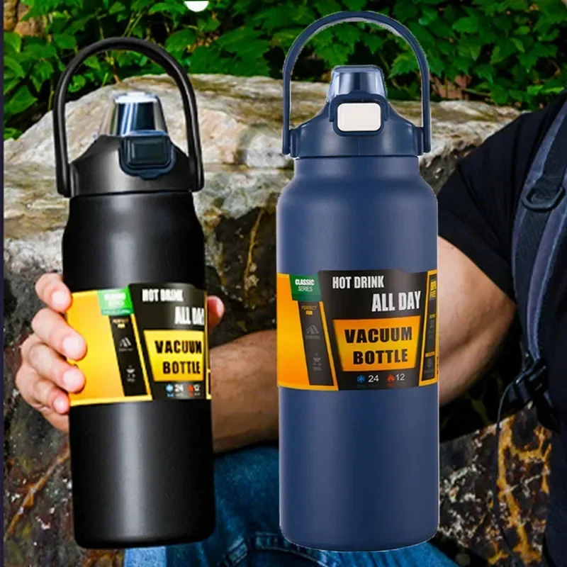 Copo Térmico Inox com Canudo Isolamento a Vácuo 1500ml - Imagem 6