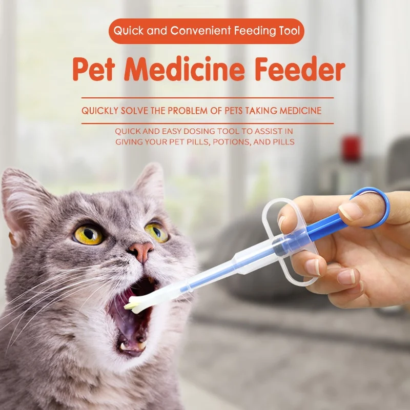 Alimentador de Comprimidos para Cães e Gatos com Seringa de Silicone - Imagem 6