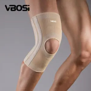 cinta de suporte de joelho com barras de mola