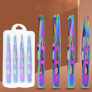 conjunto de pinças para sobrancelha