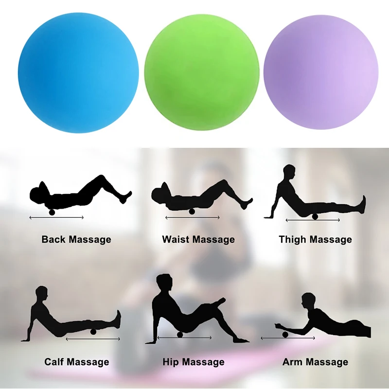 Bola de Massagem Lacrosse para Relaxamento Muscular 6,3 cm - Imagem 4
