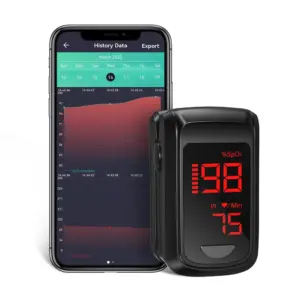 oxímetro de pulso bluetooth dedo