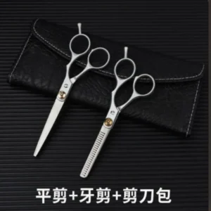 kit tesouras cabeleireiro profissional 6 polegadas