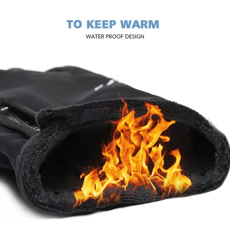 Luvas de Inverno Térmicas Touchscreen à Prova de Vento - Imagem 3