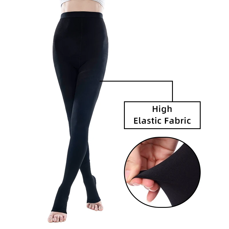 Meia de Compressão Aberta 23-32mmHg Nylon Elastano - Imagem 5