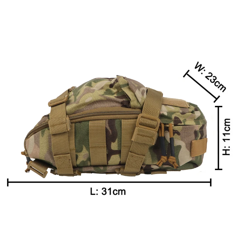 Mini Mochila de Hidratação Tática 1000D Nylon - Imagem 5