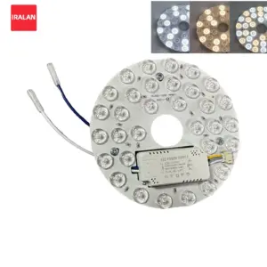 painel de luz led circular