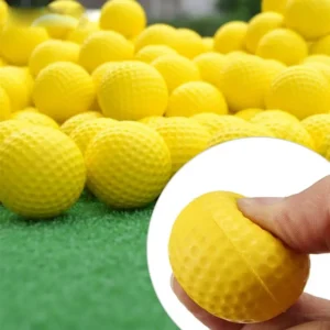 bolas de golfe de espuma amarela