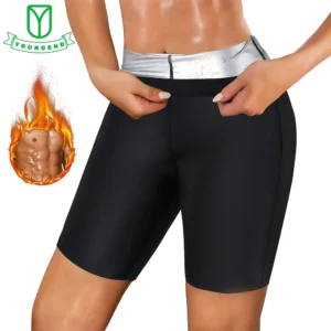 shorts modelador sauna cintura alta
