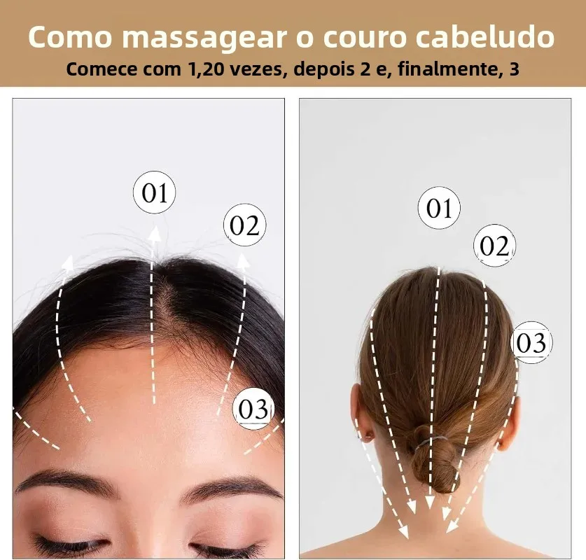Pente de Massagem para Couro Cabeludo Sândalo Natural - Imagem 4