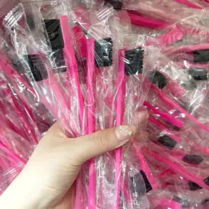 escova antiestática para cabelo 2 em 1