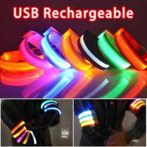 braçadeira led para corrida esportiva