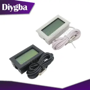 termômetro digital LCD com sonda