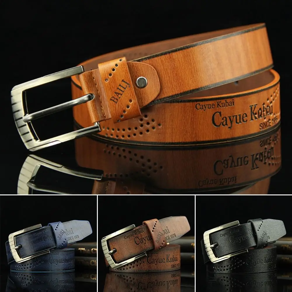 Cinto Masculino Fivela Liga Couro PU 110cm - Imagem 5