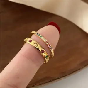 conjunto de anéis aço inoxidável
