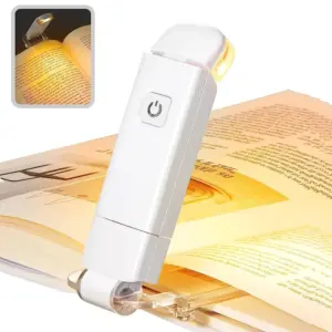 mini luz de leitura led com clipe