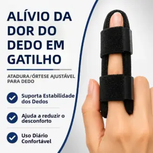 tala ajustável dedo em gatilho