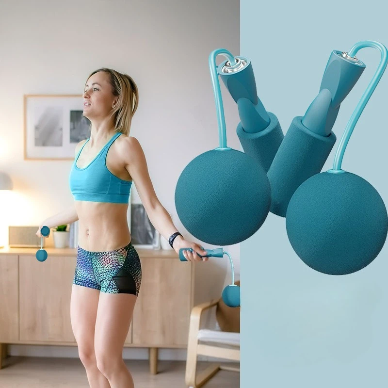 Corda de Pular Sem Fio com Peso para Fitness - Imagem 3