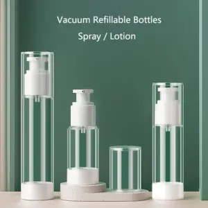 garrafa recarregável airless vácuo