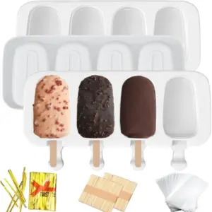 conjunto de formas de silicone para picolé