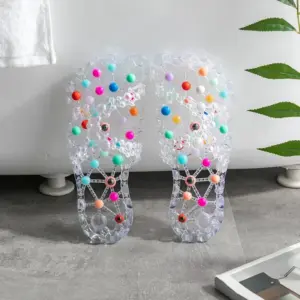 chinelos de massagem com grânulos