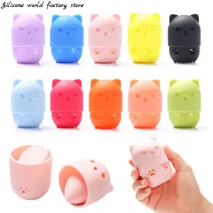 suporte de silicone para esponja de maquiagem