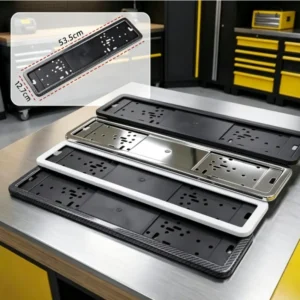 suporte placa de carro aço inoxidável