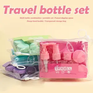 kit de frascos de viagem para higiene pessoal