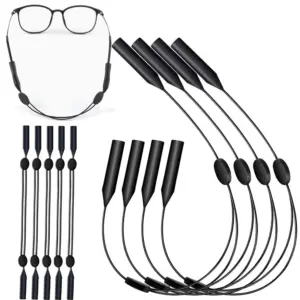 cordinha de silicone ajustável para óculos