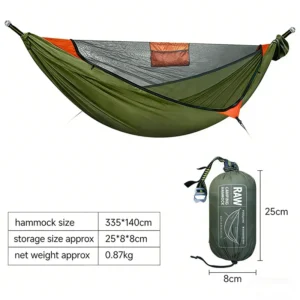 rede bushcraft com mosquiteiro