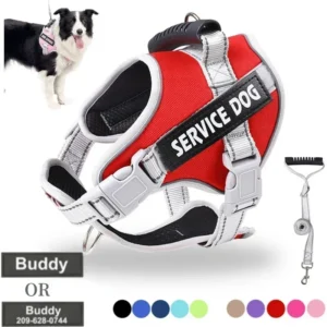 arnês para cães de serviço ajustável