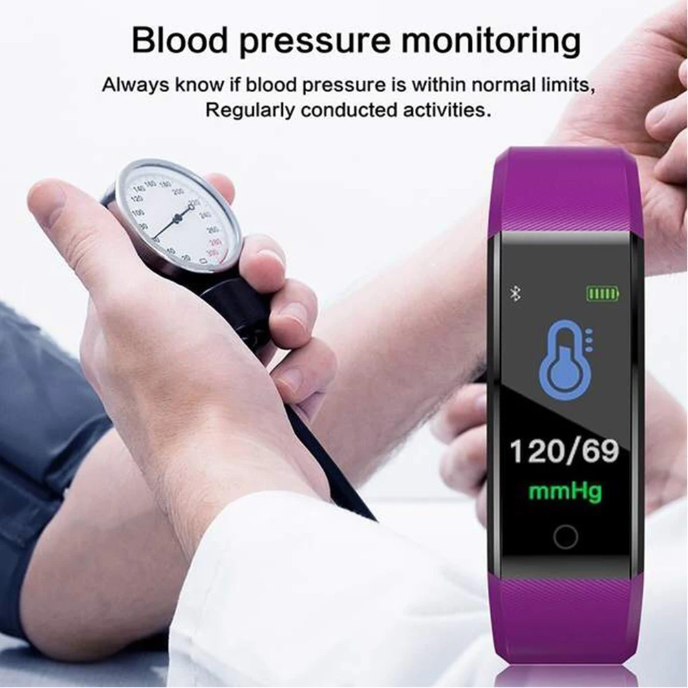 Smartwatch 115 Plus Rastreador Fitness IPX7 Branco - Imagem 4