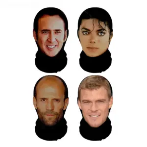 máscara facial malha elástica