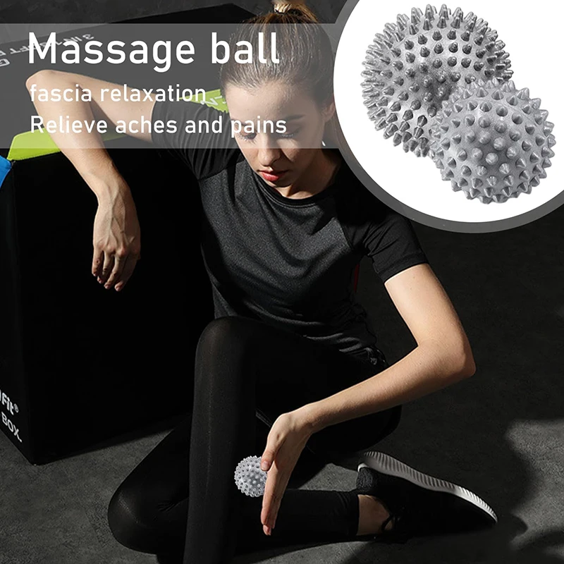 Bola de Massagem Espetada Lacrosse para Mão Ombro Perna Laranja - Imagem 2