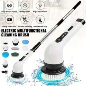 escova de limpeza elétrica rotativa