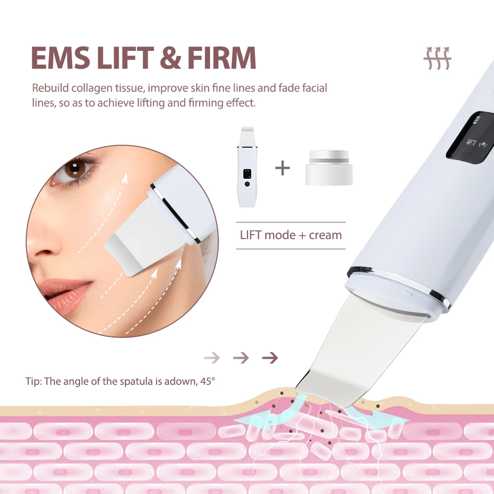 Depurador Ultrassônico Facial 4 Modos Branco - Imagem 4