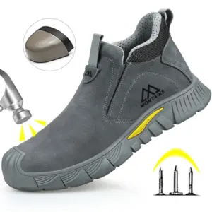bota de segurança soldador biqueira de aço