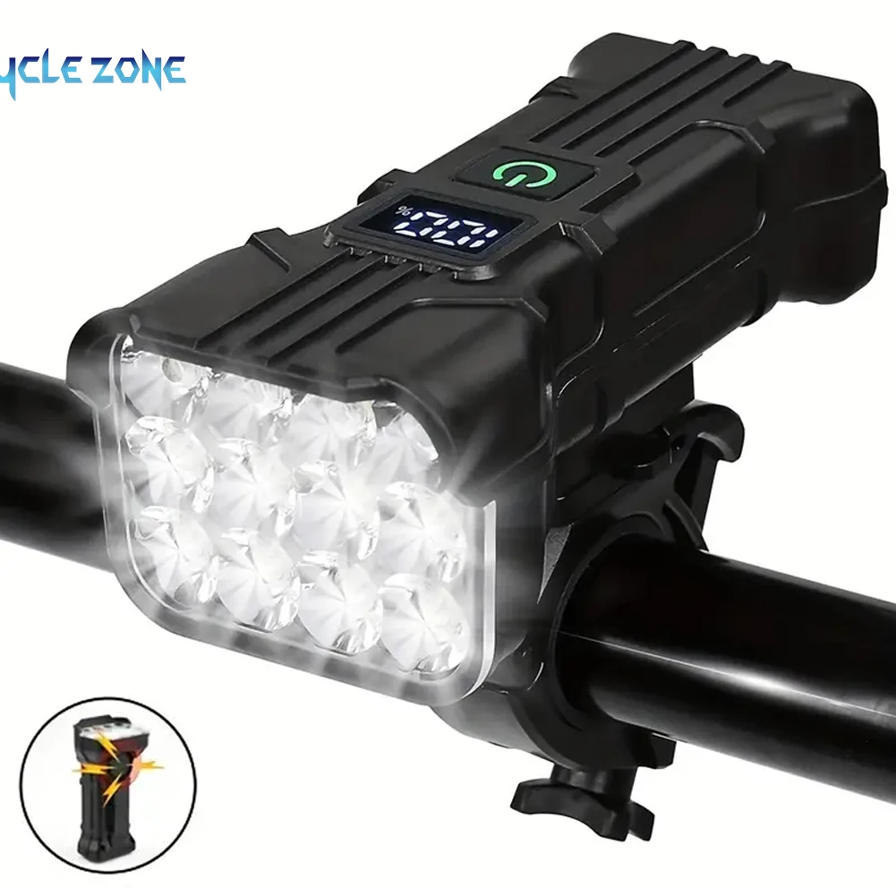 luz dianteira bicicleta recarregável