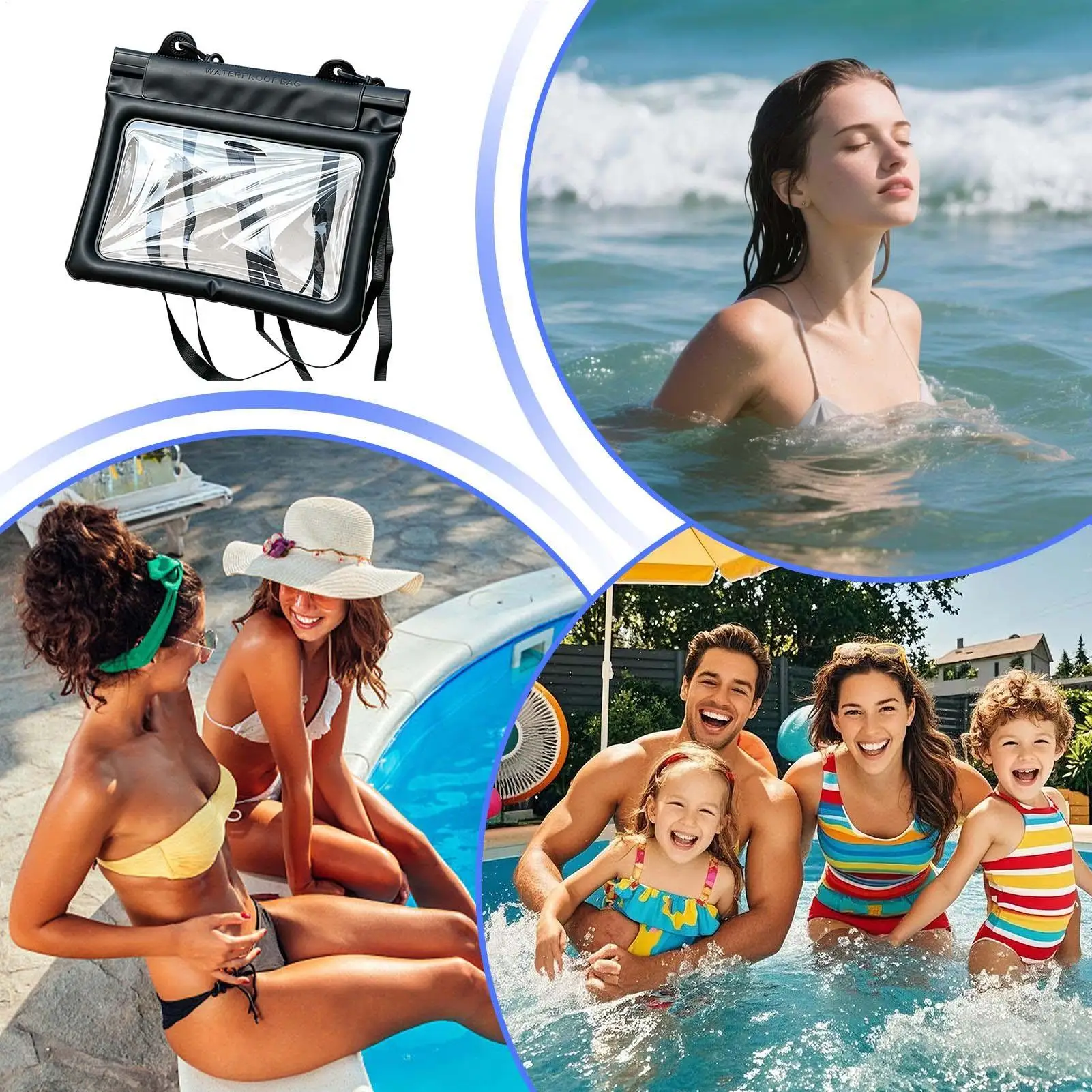 Bolsa Impermeável com Tela Sensível ao Toque ROXO - Imagem 4
