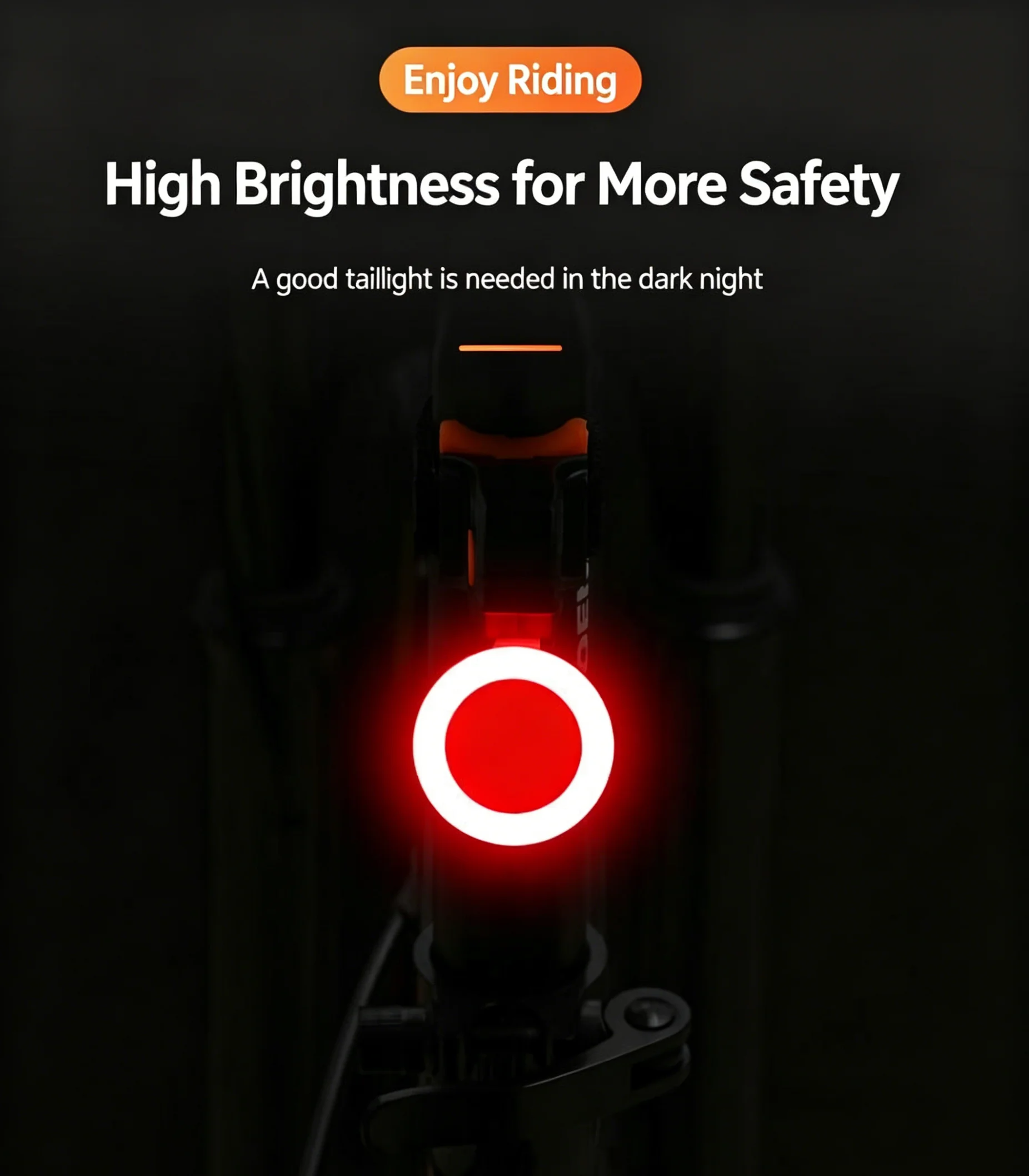 lanterna traseira led bicicleta recarregável