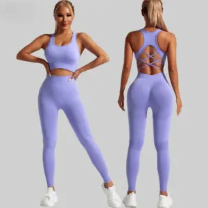 conjunto fitness feminino sem costura